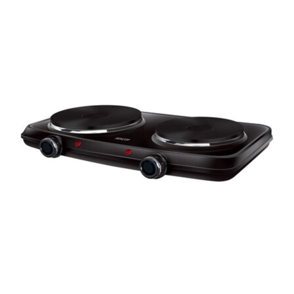 طباخ كهربائي 2 عين 2500 واط أسود سنكور SCP 2254BK-EUE4 Sencor Electric Cooker 2 Burner 2500W Black