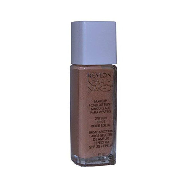 كريم أساس نيرلي نيكيد SPF 20 من ريفلون صن بيج 30 مل Nearly Naked Foundation SPF 20 by Revlon Sun Beige 30ml