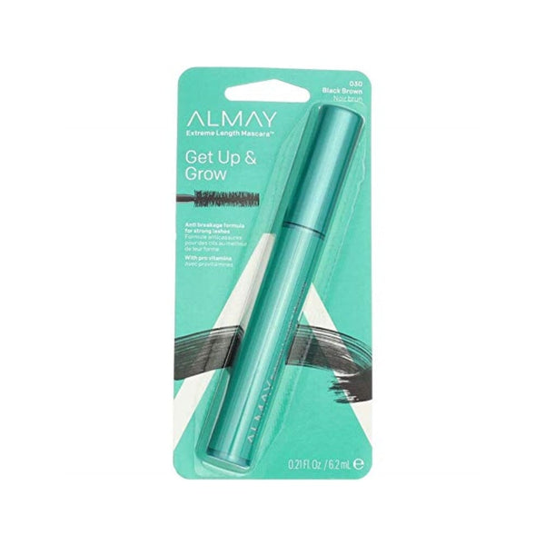 ألماي أونجيت أب آند جرو ماسكارا ذات طول فائق أسود بني Almay One Coat Get Up & Grow Mascara Extreme Length, Black Brown [30], 0.21 oz