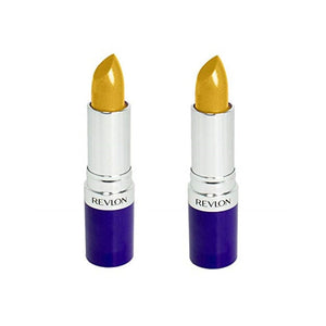 عبوة من قطعتين من أحمر الشفاه ريفلون الكتريك جولد 104 Pack of 2 Revlon Lipstick, Electric Gold 104