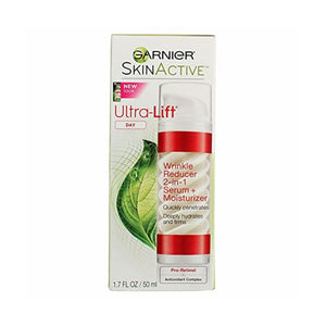 مصل ومرطب لتقليل التجاعيد ألترا ليفت 2 في 1 من غارنييه للتجاعيد وشد البشرة Garnier Ultra-Lift 2-In-1 Wrinkle Reducer Serum And Moisturizer For Wrinkles And Firming, 1.7 Fluid Ounce (Pack of 3)
