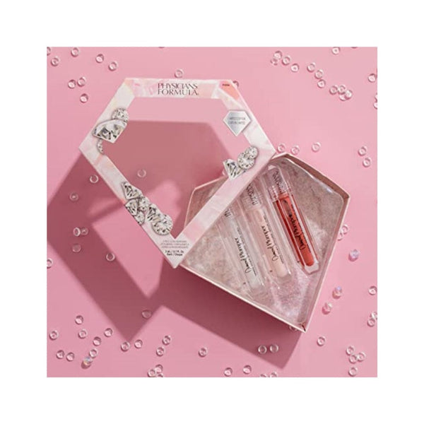 طقم الشفاه الثلاثي من فيزيشانز فورميلا مينيرال وير دايموند - قبلات الشمبانيا Physicians Formula Mineral Wear Diamond Lip Kit Trio - Champagne Kisses