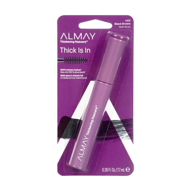 ماسكارا سميكة من ألماي Almay Thickening Mascara, Black Brown [403] 0.26 oz (Pack of 9)