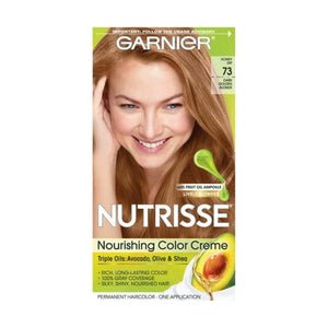 صبغة شعر جارنييه 73 أشقر ذهبي داكن 1 لكل عبوة (عبوة من قطعتين) Garnier Nutrisse Haircolor, 73 Dark Golden Blonde 1 ea (Pack of 2)