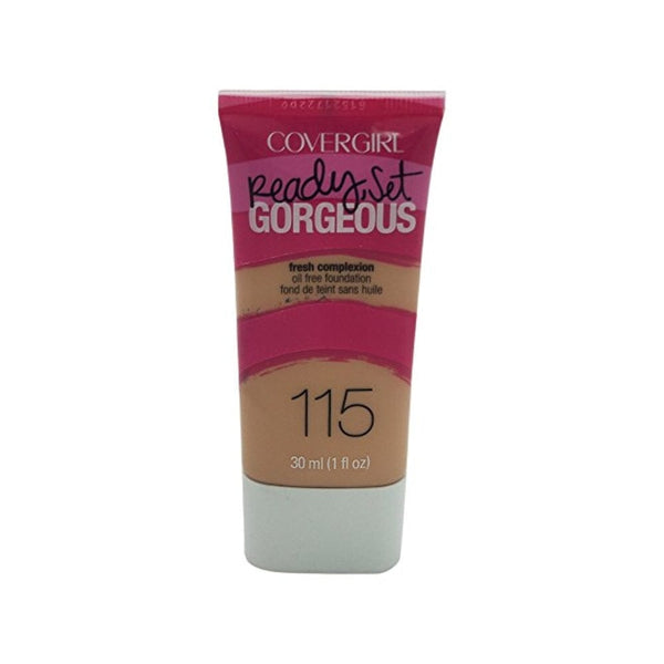 كوفرجيرل - كريم أساس ريدي سيت جورجيوس باف بيج 115 COVERGIRL Ready Set Gorgeous Foundation Buff Beige 115, 1 oz (packaging may vary)