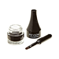 كريم جل آيلاينر كريم من ريفلون كولورستاي مكياج العيون Crème Gel Eyeliner Crème by Revlon, ColorStay Eye Makeup, Waterproof, Smudgeproof, Longwearing with Precision Brush Applicator, 001 Black, 0.01 Oz