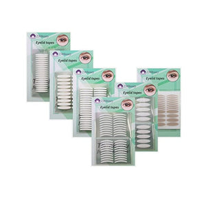 ملصقات أشرطة الجفن الطبيعية غير المرئية أحادية / مزدوجة الجانب 6 Packs Natural Invisible Single/Double Side Eyelid Tapes Stickers, Medical-use Fiber Eyelid Strips, Instant Lift Eye Lid Without Surgery, Perfect for Hooded, Droopy, Uneven, Mono-eyelids