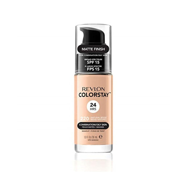 ريفلون كلر ستاي مكياج سائل للبشرة المختلطة / الدهنية بيج طبيعي Revlon Color Stay Liquid Makeup for Combination/Oily Skin, Natural Beige, 1.0 Fluid Ounce