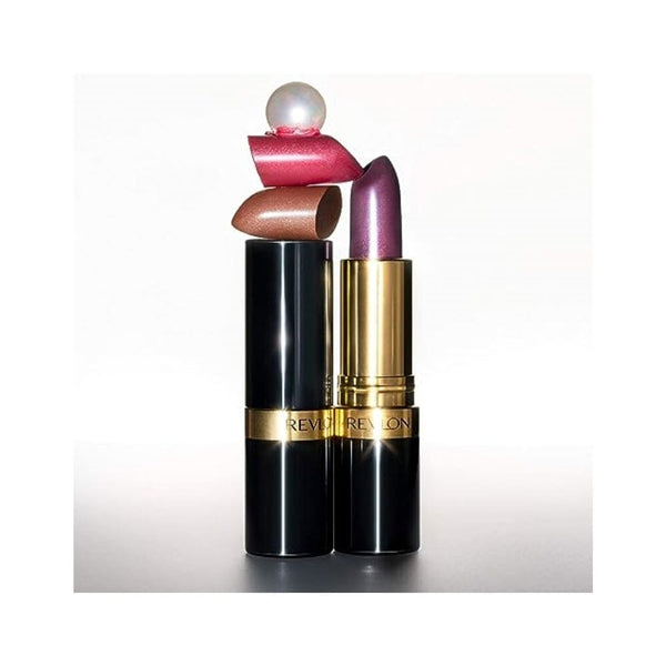 أحمر شفاه سوبر لامع من ريفلون 424 جمشت شل Super Lustrous Lipstick by Revlon 424 Amethyst Shell