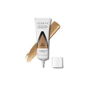 صبغة كريم أساس سائل مرطب من ألماي Almay Hydrating Liquid Foundation Tint, Lightweight with Light Coverage, Naturally Dewy Finish, Hypoallergenic, Dermatologist Tested, Fragrance Free, 150 Honey, 0.94 fl oz.