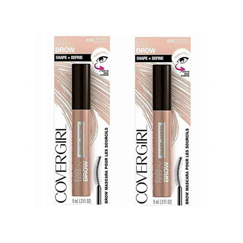 مجموعة مكونة من 2 ماسكارا Pack of 2 CoverGirl Easy Breezy Brow Shape & Define Mascara, Soft Blonde 620