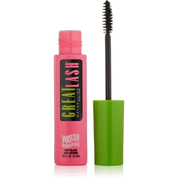 ماسكارا جريت لاش المقاومة للماء من مايبيلين شديدة السواد Maybelline Great Lash Waterproof Mascara, Very Black [111], 0.43 oz