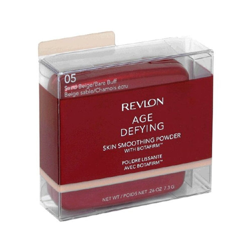 بودرة تنعيم البشرة من ريفلون مع بوتافيرم ساند بيج / باري باف 05 Revlon Age Defying Skin Smoothing Powder with Botafirm, Sand Beige/Bare Buff 05, 0.26 Ounce