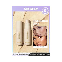 كريم هايلايتر ستيك يدوم طويلاً لمكياج هايلايتر غير قابل للتكتل - فانيليا فروست SHEGLAM Cream Highlighter Stick Long Lasting Brightening Non-Caking Highlighter Makeup - Vanilla Frost