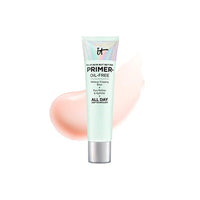 مستحضرات التجميل بشرتك ولكن أفضل IT Cosmetics Your Skin But Better Makeup Primer+ - Extends Makeup Wear, Hydrates Skin, Refines the Look of Pores - With Glycerin, Bark Extract & Ginger Root Extract - Oil-Free Formula - 1 fl oz