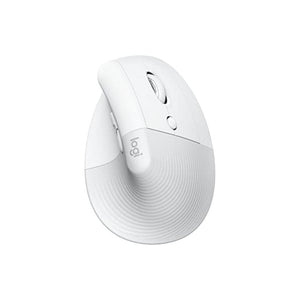 ماوس لاسلكي عمودي مريح Logitech Lift for Mac Wireless Vertical Ergonomic Mouse, Bluetooth, Quiet Clicks, Silent Smartwheel, 4 Customisable Buttons, for macOS/iPadOS/MacBook Pro/ Air/iMac/iPad - Off White