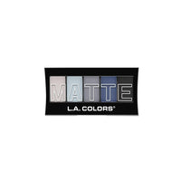 ظلال عيون غير لامعة من 5 ألوان L.A. COLORS 5 Color Matte Eyeshadow, Blue Denim, 0.25 oz Powder