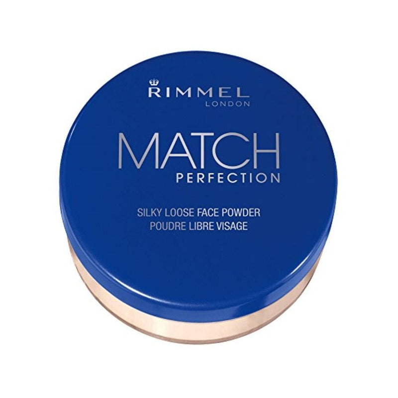 ريميل لندن ماتش بيرفيكشن - 001 شفاف Rimmel London Match Perfection - 001 Transparent - Silky Loose Face Powder, Lightweight, Up to 8-Hour Wear, Fights Shine, 0.35oz