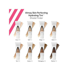 صبغة كريم أساس سائل مرطب من ألماي Almay Hydrating Liquid Foundation Tint, Lightweight with Light Coverage, Naturally Dewy Finish, Hypoallergenic, Dermatologist Tested, Fragrance Free, 170 Mocha, 0.94 fl oz.