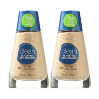 مكياج سائل نظيف من كوفرجيرل بيج باف (عرض) 125 COVERGIRL Clean Liquid Makeup, Buff Beige (W) 125, 1.0-Ounce Bottles (Pack of 2)