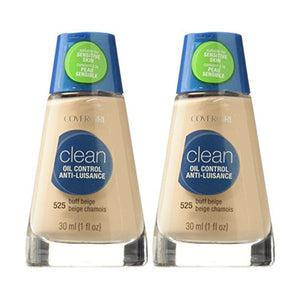 مكياج سائل نظيف من كوفرجيرل بيج باف (عرض) 125 COVERGIRL Clean Liquid Makeup, Buff Beige (W) 125, 1.0-Ounce Bottles (Pack of 2)