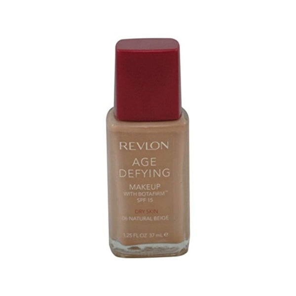 ريفلون مكياج مقاوم لعلامات التقدم في العمر للبشرة الجافة بيج طبيعي (06) Revlon Age Defying Makeup for Dry Skin, Natural Beige (06)