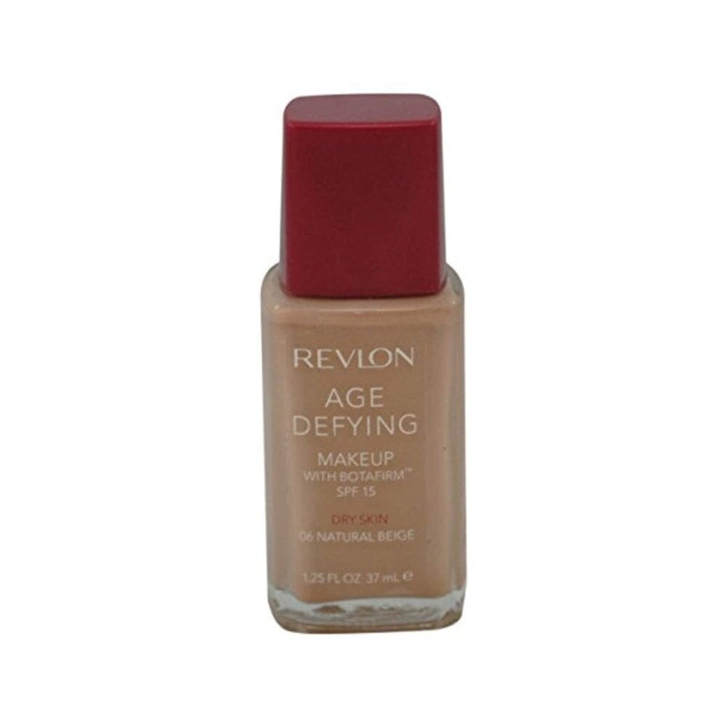 ريفلون مكياج مقاوم لعلامات التقدم في العمر للبشرة الجافة بيج طبيعي (06) Revlon Age Defying Makeup for Dry Skin, Natural Beige (06)