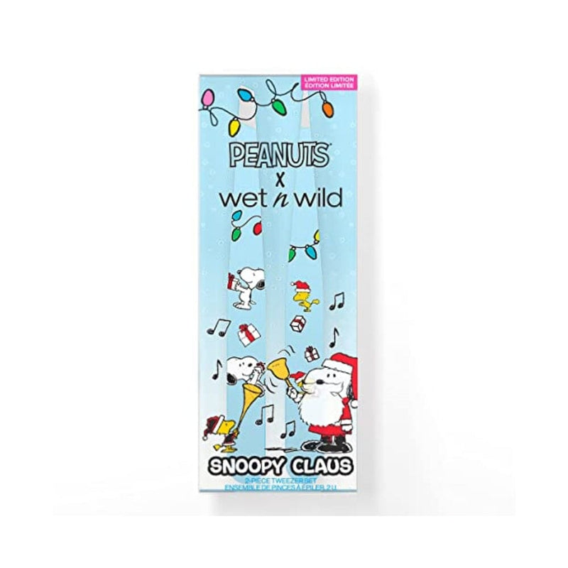 مجموعة ملاقط مكونة من قطعتين من ويت إن وايلد بينت كوليكشن Wet n Wild Peanut Collection Snoopy Claus 2-Piece Tweezer Set