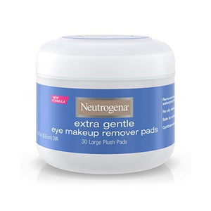 ضمادات نيوتروجينا اللطيفة للغاية لإزالة مكياج العيون - 30 قطعة Neutrogena Extra Gentle Eye Makeup Remover Pads - 30 Count