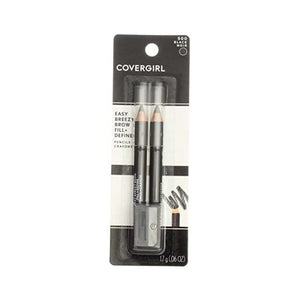 محدد عيون وتشكيل الحواجب الاحترافي CoverGirl Professional Brow & Eye Makers Brow Shaper & Eyeliner, Midnight Black 500, .06 oz (Pack of 3)