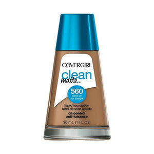 مكياج سائل للتحكم في الزيت من كوفر جيرل CoverGirl Clean Oil Control Liquid Makeup, Classic Tan (W) 560, 1.0-Ounce Bottles (Pack of 2)