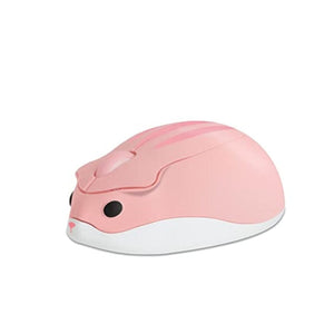 ماوس لاسلكي يعمل بالبلوتوث وردي على شكل الهامستر Wireless Mouse Bluetooth Mouse Pink Cute Cartoon Animal Hamster Shape Silent Small Cordless Mouse Portable 1200 DPI Mice for Computer/PC/Mac/Laptop/iPhone/Android/Chromebook/Tablet (No Receiver)