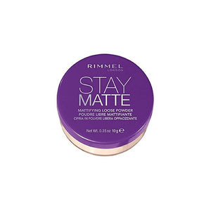 بودرة سائبة ستاي مات من ريميل Rimmel Stay Matte Loose Powder, 001 Transparent, 0.13 Ounce (Pack of 1)