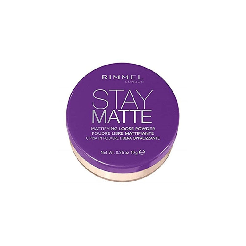 بودرة سائبة ستاي مات من ريميل Rimmel Stay Matte Loose Powder, 001 Transparent, 0.13 Ounce (Pack of 1)