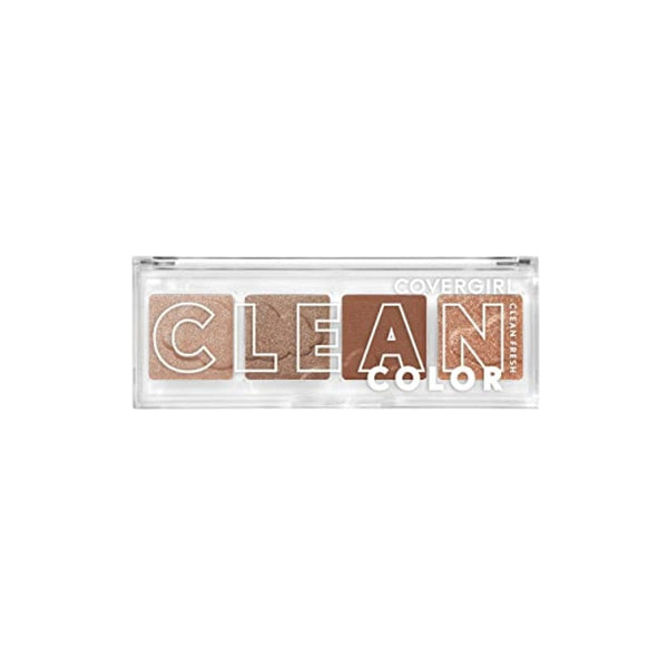 ظلال عيون كلين فريش كلير من كوفرجيرل - ظلال عيون COVERGIRL Clean Fresh Clean Color Eyeshadow – Eyeshadow, Eyeshadow Palette, Shimmer Eyeshadow, Vegan Formula - Shimmering Beige, 4g (0.14 oz)