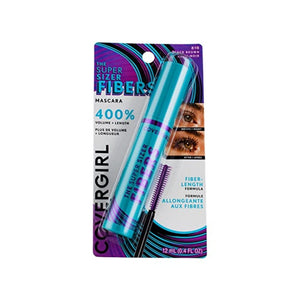 ماسكارا الألياف فائقة الحجم باللون الأسود والبني COVERGIRL The Super Sizer Fibers Mascara Black Brown .35 fl. oz. (Pack of 2)