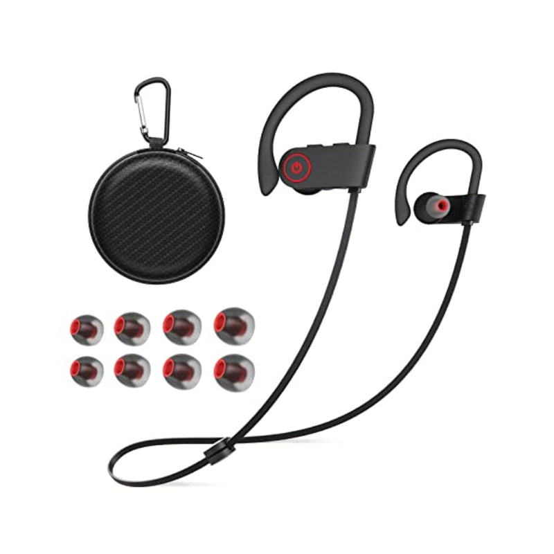 سماعات أذن لاسلكية مع ميكروفون داخل الأذن JOYWISE Bluetooth Headphones, Wireless Headphones 15H Playtime Wireless Earbuds with Mic Stereo in-Ear Earphones, IPX7 Waterproof Sports Headphones Sound Isolation Headsets for Running, Gym, Workout