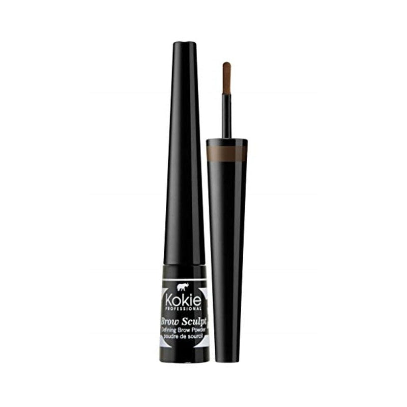 بودرة حواجب كوكي بني متوسط Kokie, Brow Sculpt Powder Medium Brown, 0.025 Ounce