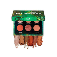 ظلال محدودة الإصدار غير لامعة URBAN DECAY x Marvel Studios She-Hulk Mini Eyeshadow Palette - 6 Limited-Edition Matte & Moondust FX Shimmer Shades - Ultra-Blendable & Richly Pigmented - Vegan