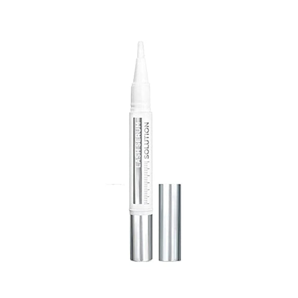 محلول مصل مكياج من لوريال باريس مكثف ومظهر أكثر سمكًا في 4 أسابيع L'Oreal Paris Makeup Lash Serum Solution, Denser Thicker-Looking Lash Fringe in 4 Weeks, Formulated with Lash Caring Complex containing Hyaluronic Acid, 0.05 fl; oz. (Pack of 2)