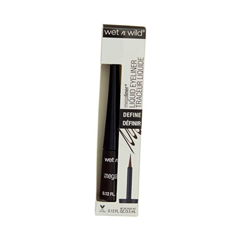 ايلاينر سائل بلون بني غامق من ويت ان وايلد - 3 في العلبة Wet n Wild MegaLiner Dark Brown Liquid Eyeliner -- 3 per case.