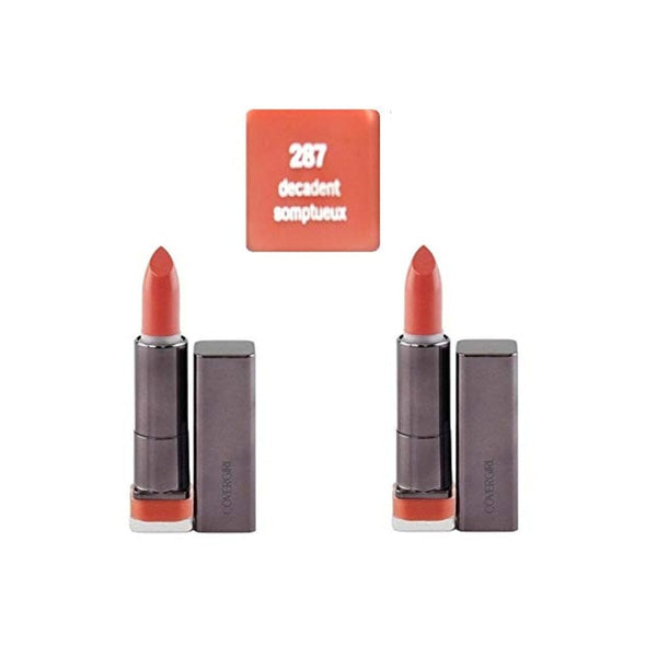 عبوتان من أحمر الشفاه ليبيرفيكشن ديكادنت 2 PACK-COVERGIRL Lipperfection Lipstick Decadent 287 0.12 Oz, 0.120-Fluid Ounce