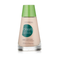 مكياج سائل للبشرة الحساسة من كوفر جيرل CoverGirl Clean Sensitive Skin Liquid Makeup, Classic Beige (N) 230, 1.0-Ounce Bottles (Pack of 2)