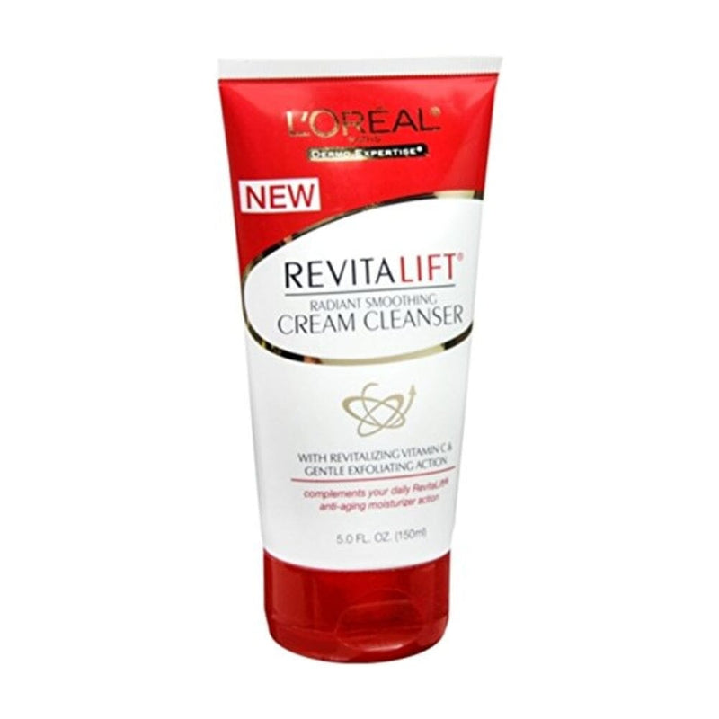 لوريال باريس كريم منظف ومرطب للوجه L'Oreal Paris RevitaLift Radiant Smoothing Facial Cream Cleanser 5 Fl. Oz