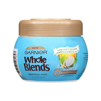 قناع مرطب بماء جوز الهند وحليب الفانيليا (عبوة من 1) Garnier Whole Blends Hydrating Mask, Coconut Water & Vanilla Milk Extracts, 10.1 Fl Oz (Pack of 1)