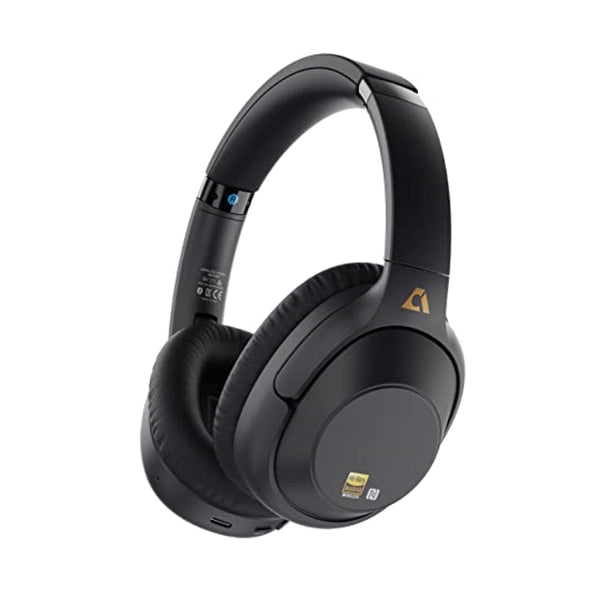 سماعات رأس نشطة لإلغاء الضوضاء مع أوضاع متعددة Ankbit E500Pro+ Hybrid Active Noise Cancelling Headphones w/Multi Modes, Wireless Over-Ear Headphones w/LDAC for Hi-Res Audio, Bluetooth Headphones 90 Hours Playtime ENC for Phone-Call/Gaming/Meeting