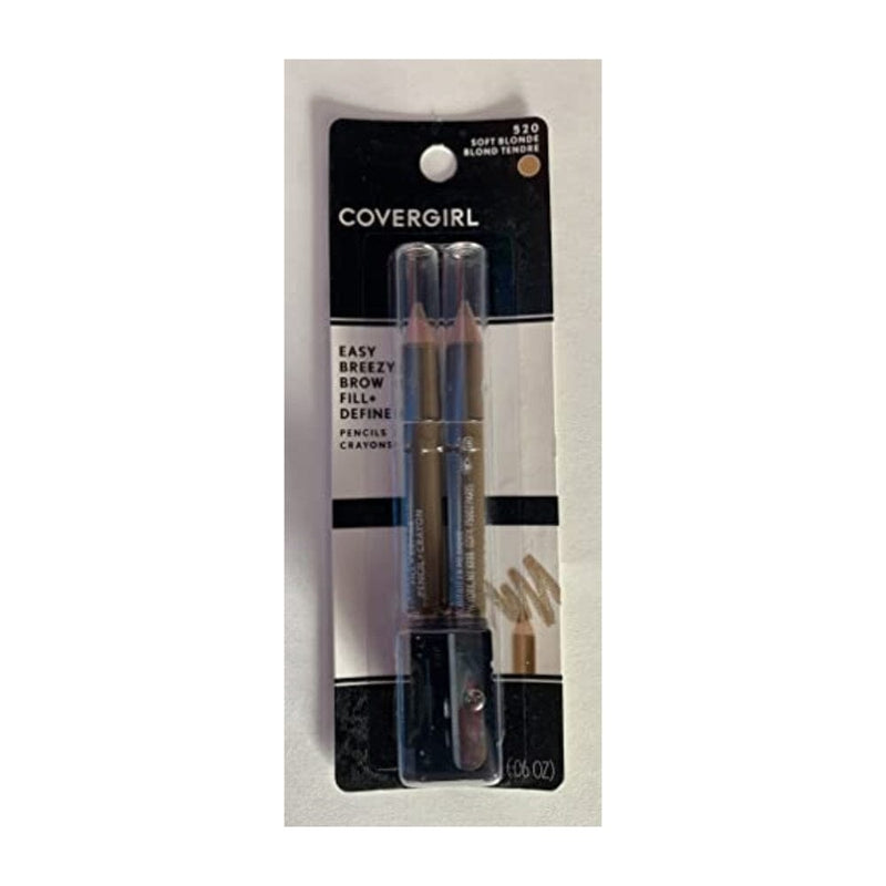 مشكل الحواجب وكحل العيون أشقر ناعم Cover Girl Brow & Eye Makers Brow Shaper and Eyeliner, Soft Blonde #520-1 Ea