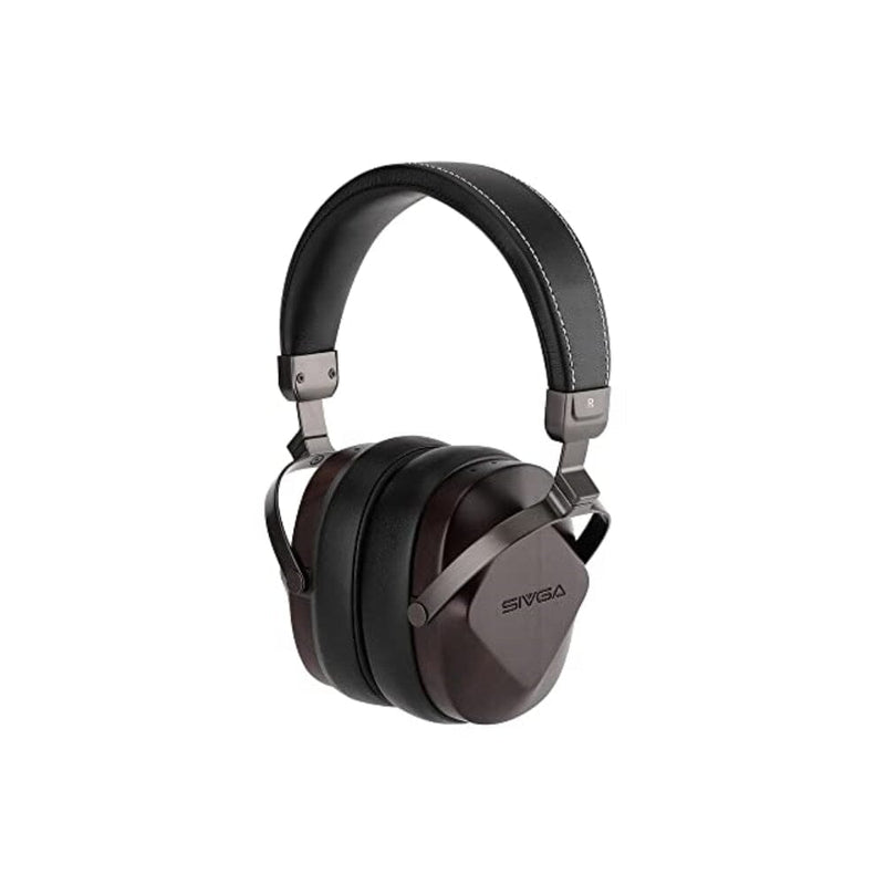 سماعة أذن ديناميكية سلكية خشبية من سيفجا أوريول زبرانو (أسود) SIVGA Oriole Zebrano Wooden Closed Back Wired Dynamic Headphone (Black)