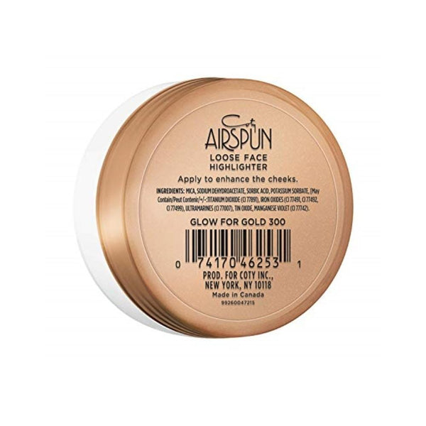 هايلايتر كوتي إيرسبن متوهج للذهب Airspun Coty Airspun Highlighter,glow for Gold,0.31 Oz, 0.31 Ounce