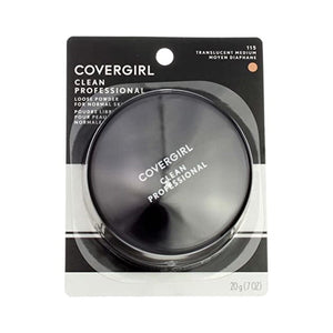 كوفر جيرل - بودرة حرة شفافة متوسطة الحجم احترافية Cover Girl 44230 115tranmd Transluscent Medium Professional Loose Powder